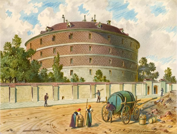 The old madhouse in Vienna (Fools' Tower), called "Kaiser Joseph-Gugelhupf"., undated. Creator: Franz Gerasch.