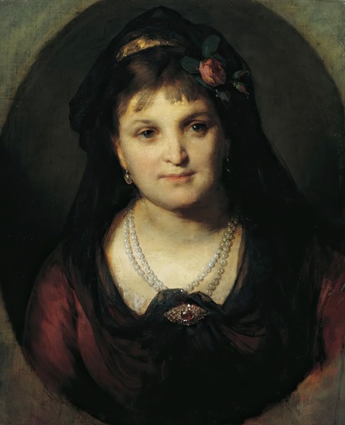 Rosalia Hermann, 1872. Creator: Friedrich von Amerling.