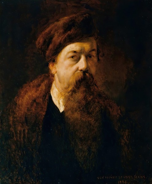 Self-portrait, 1868. Creator: Hans Canon.