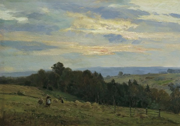 At harvest time, 1901. Creator: Hugo Darnaut.