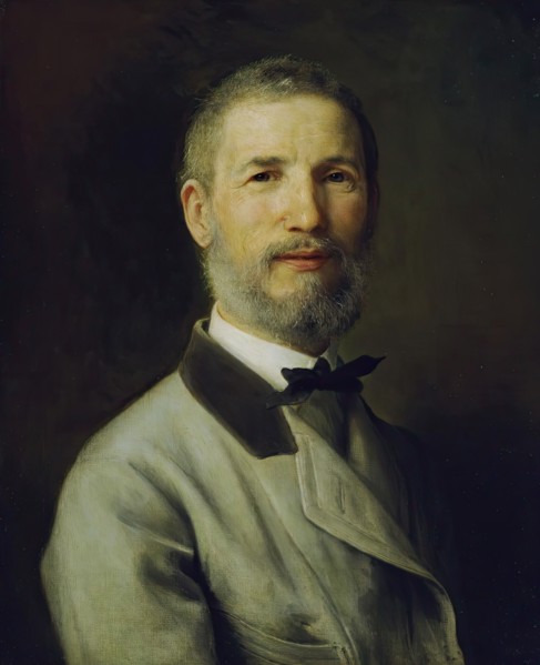 Self-portrait at 60 years old, 1873. Creator: Johann Baptist Reiter.