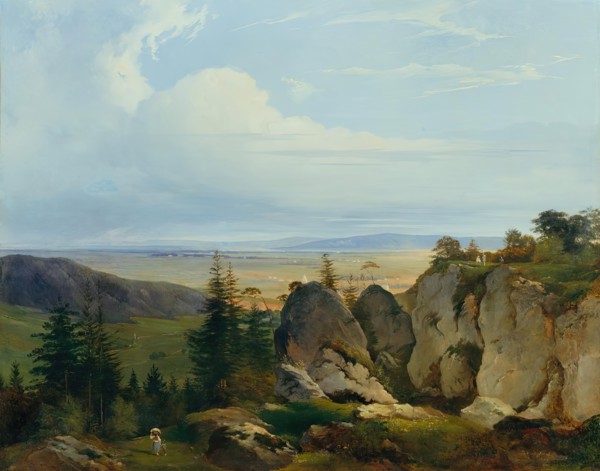 The Wiener-Neustädter Heide seen from Wetzelsdorf, 1843. Creator: Johann Nepomuk Passini.