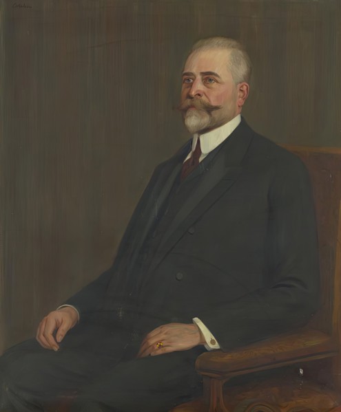 His Excellency Moritz Graf Vetter von der Lilie, 1901-1907 President of the House of..., 1910. Creator: Ludwig Wieden.