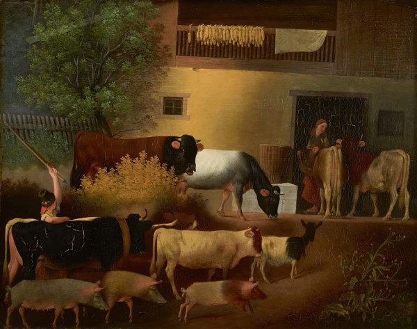 The return of the herd, 1844. Creator: Michael Neder.
