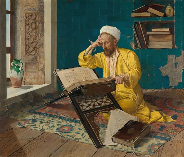 Meditating on the Koran, 1902. Creator: Osman Hamdi Bey.