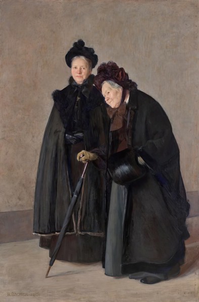 Two sisters, 1901. Creator: Rudolf Bacher.