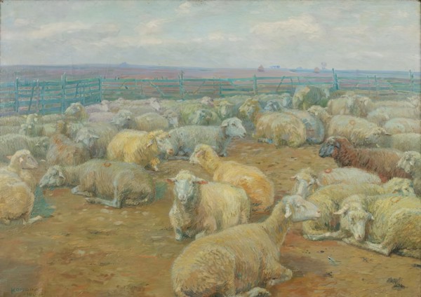 Sheep Park, 1904. Creator: Rudolf Konopa.