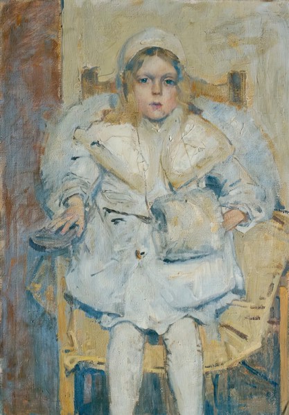 Portrait of a girl, 1905. Creator: Theodor Hummel.
