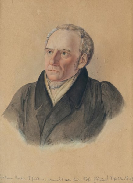 Professor Anton Schaller (1773-1844), the artist's father, 1828. Creator: Eduard Schaller.