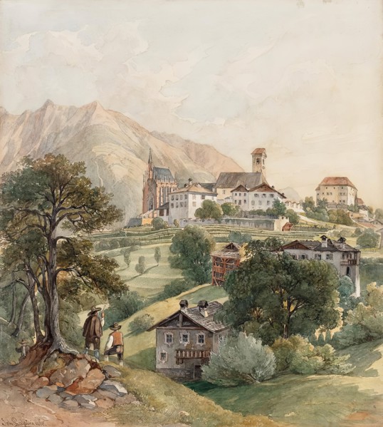 Schenna near Meran, 1868. Creator: Johann Nepomuk Passini.