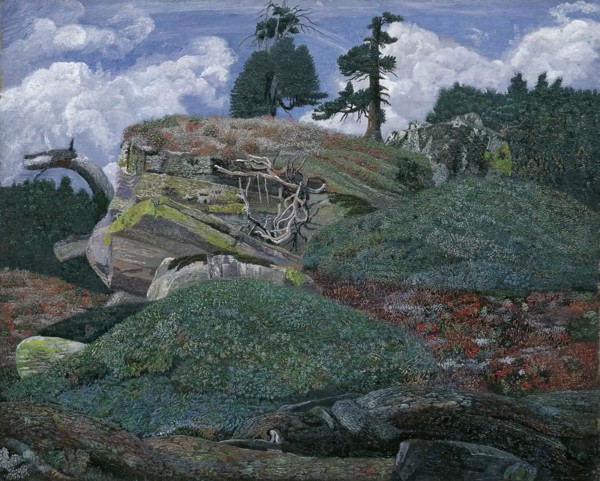 Landscape with rocks, 1905. Creator: Karl Mediz.