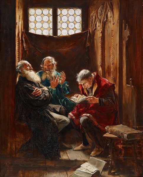 Differences of opinion, 1885. Creator: Leo Reiffenstein.