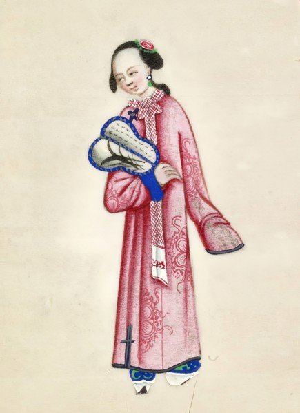 Leaf from Album of Costumes, 19th century. Creator: Unknown.