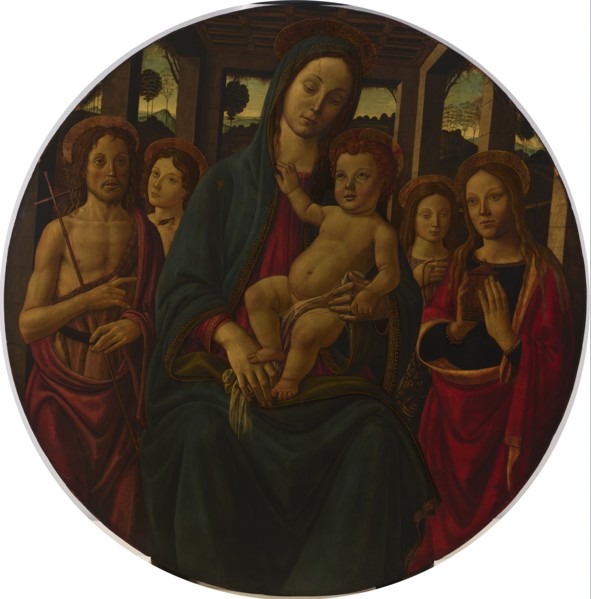 Madonna and Child with Four Saints, 1480-1490. Creator: Master of the Fiesole Epiphany.