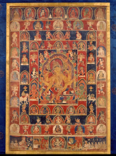 Mandala of Vasudhara, early 15th century. Creator: Unknown.