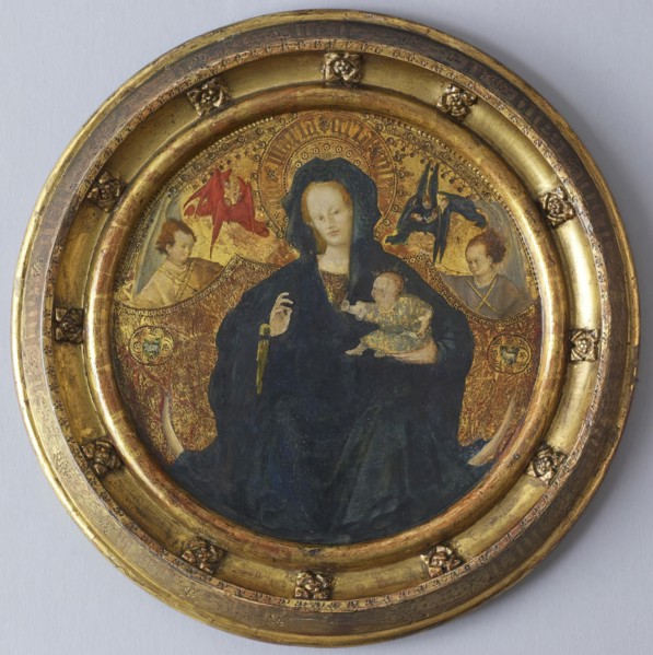 Madonna with the Christ Child Writing, c1410-1420. Creator: Unknown.