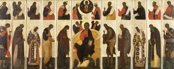 Great Deesis with Prophets, 16th century. Creator: Unknown.