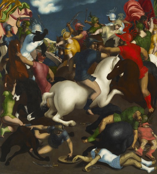 Battle Scene, 16th century. Creator: School of Ferrara.