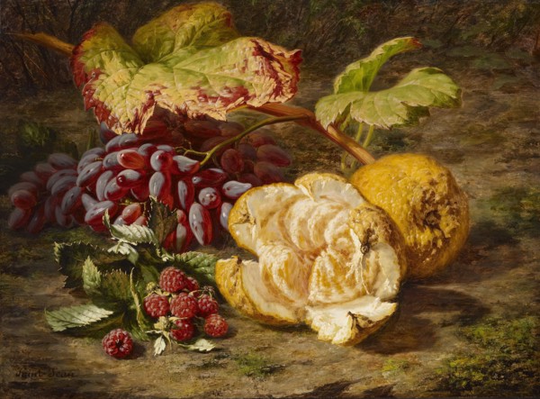 Still Life with Fruit, c1850. Creator: Simon Saint-Jean.