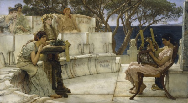 Sappho and Alcaeus, 1881. Creator: Sir Lawrence Alma-Tadema.