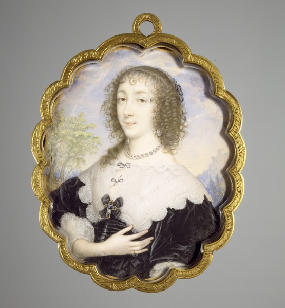 Queen Henrietta Maria, c1635. Creator: John Hoskins I.