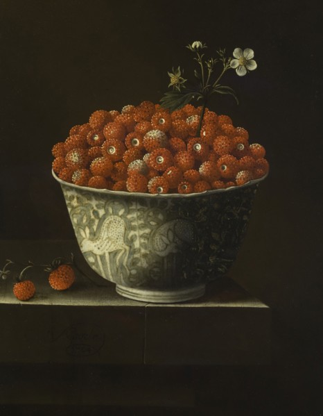 Wild Strawberries in a Wan Li Bowl, 1704. Creator: Adriaen Coorte.