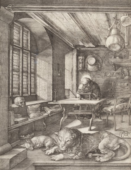 Saint Jerome in his Study (image 1 of 2), 1514. Creator: Albrecht Durer.