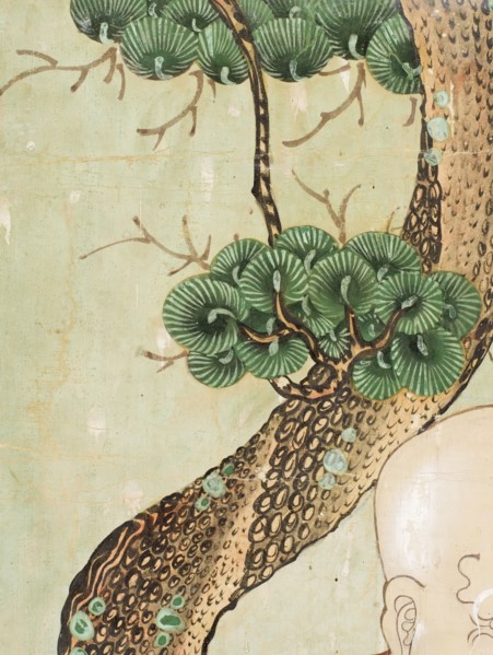 Two Nahans (Arhats) (image 2 of 5), late 19th century. Creator: Anon.
