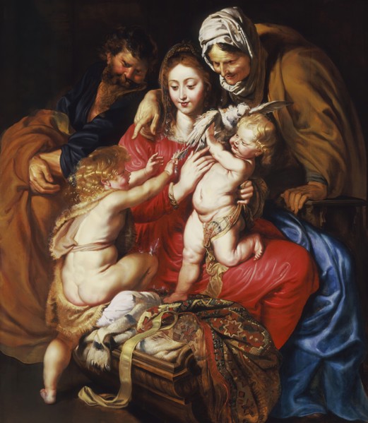 The Holy Family with St. Elizabeth, St. John, and a Dove, c1609. Creator: Peter Paul Rubens.