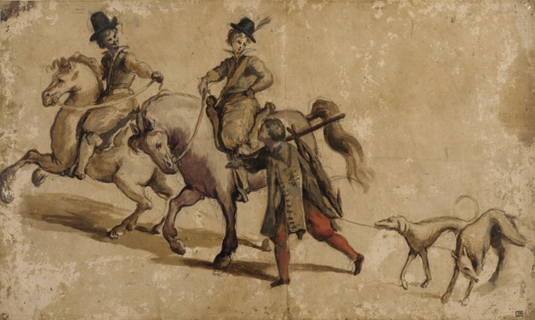 Riding Party, early 17th century. Creator: Unknown.