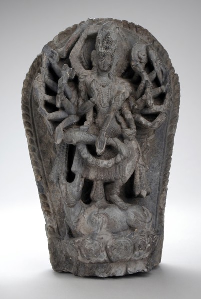 Shiva Dancing on His Bull, Nandi, 17th century. Creator: Unknown.