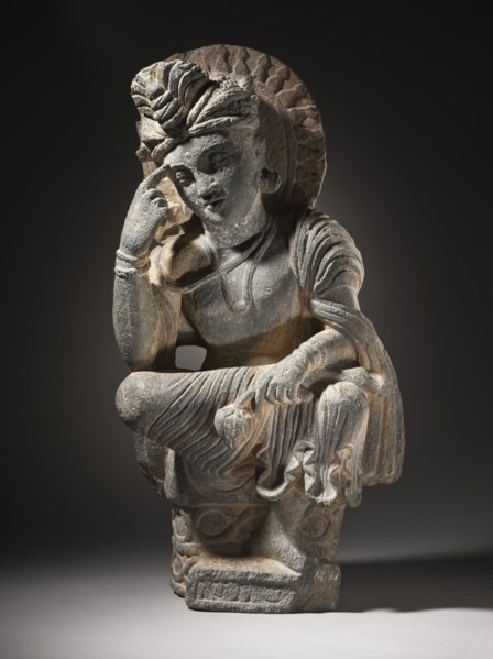 Pensive Bodhisattva (image 2 of 8), between c.200 and c.300. Creator: Unknown.