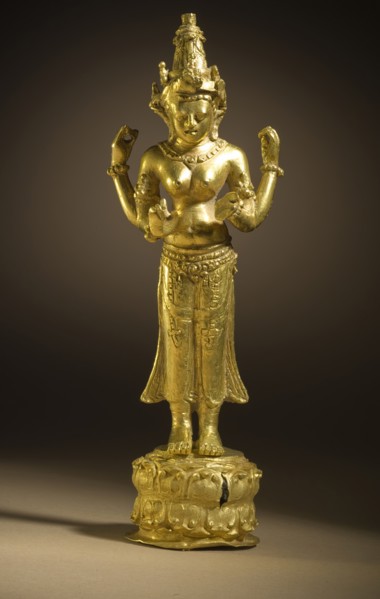 Goddess (Devi) (image 1 of 3), With later reworkings. Creator: Unknown.