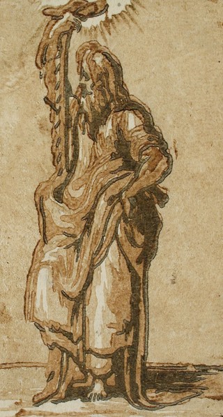 Saint Simon, between circa 1539 and circa 1540s. Creators: Parmigianino, Andrea Andreani.