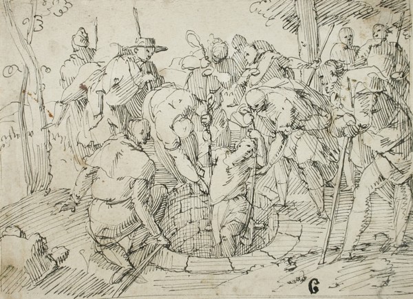 Joseph Raised from the Well, 16th-17th century. Creator: Francesco Allegrini.