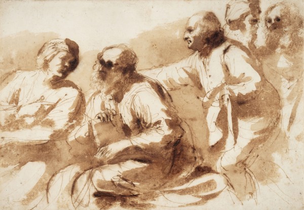 An Assembly of Learned Men, between circa 1625 and circa 1627. Creator: Guercino.