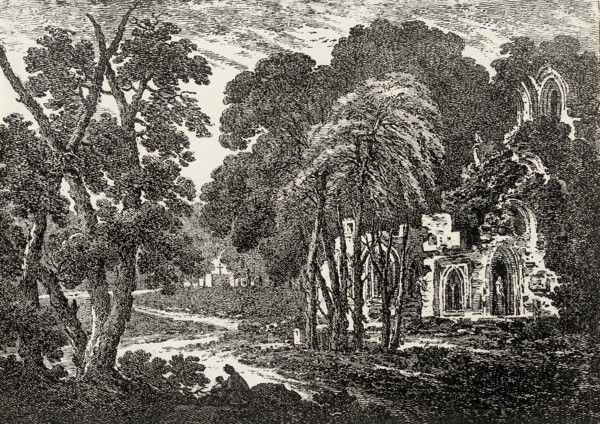 Abbaye en Ruine au milieu des Arbes, 1802/1806-1807. Creator: Richard Cooper.