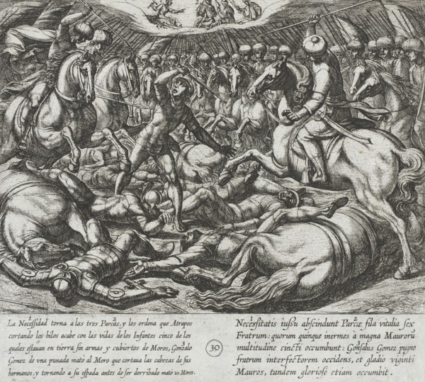The Infantes are Slain by the Moors, 1612. Creator: Antonio Tempesta.