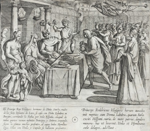 Wedding of the Prince Ruy Velazquez, Maternal Uncle of the Infantes, to Doña Lambra in Burgos, 1612. Creator: Antonio Tempesta.