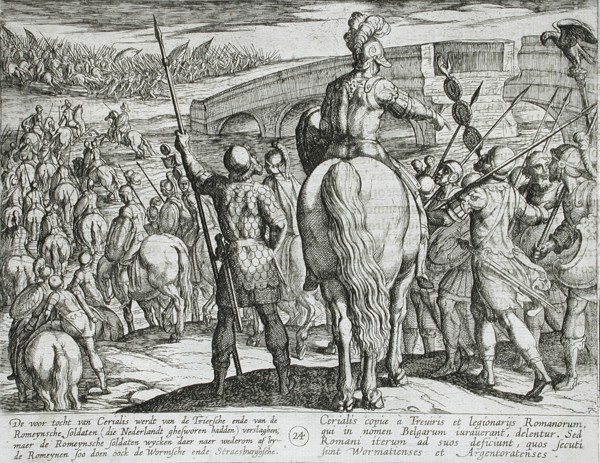 The Advance Guard of the New Roman Troops Turned Back, published 1612. Creator: Antonio Tempesta.