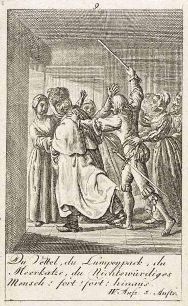 William Shakespeares Merry Wives of Windsor, 1786. Creator: Daniel Nikolaus Chodowiecki.