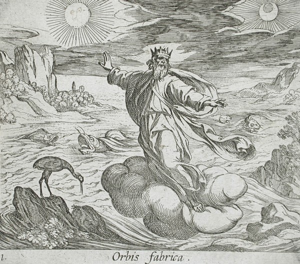 The Creation of the World, published 1606. Creators: Antonio Tempesta, Wilhelm Janson.