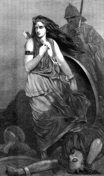 Dar-Thula by Henry Tidey, from the exhibition of the New Society of Painters in Water-Colours,1861 Creator: Smyth.
