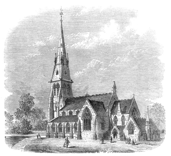 New congregational church at Lewisham, Surrey, 1861. Creator: Walmsley.