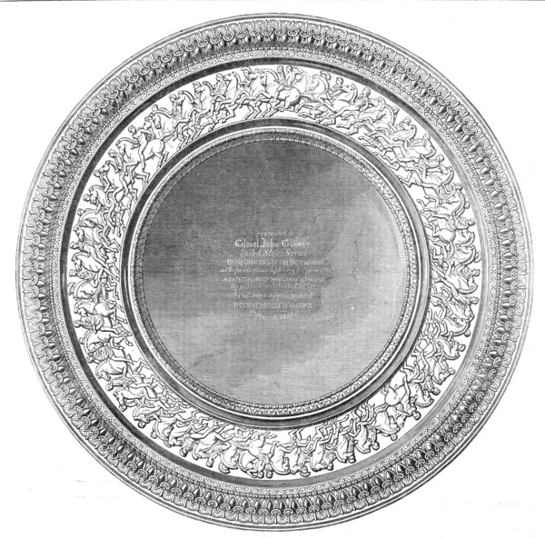 Testimonial to Colonel John Gowan, of the United States' Service, for the care bestowed..., 1861. Creator: Unknown.