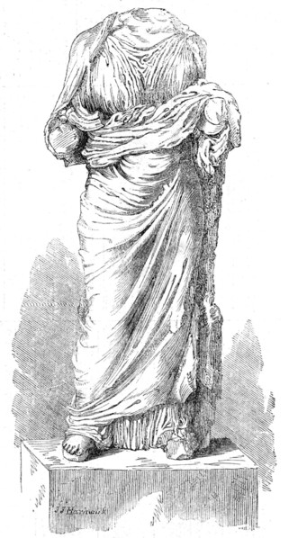 Remains of supposed statue of Artemisia, 1861. Creators: John Jessop Hardwick, Unknown.