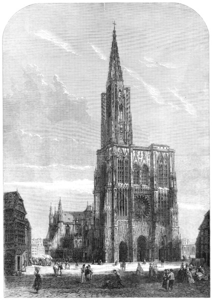 Strasbourg Cathedral, 1861. Creator: George L Butlin.