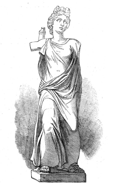 The Cyrene Marbles in the British Museum: Diana, 1861. Creator: Unknown.