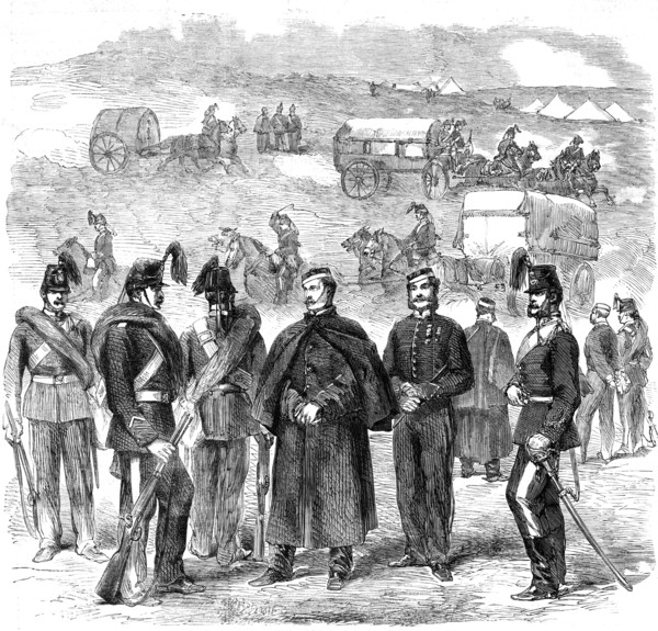 Reinforcements for Canada: the Military Train, 1861. Creator: Unknown.