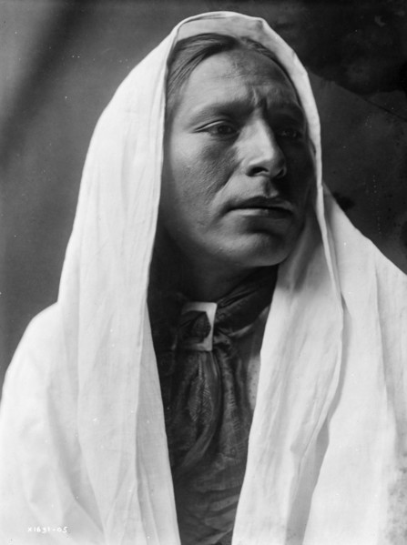 Iahla, "Willow", Taos, head-and-shoulders portrait, facing right, c1905. Creator: Edward Sheriff Curtis.